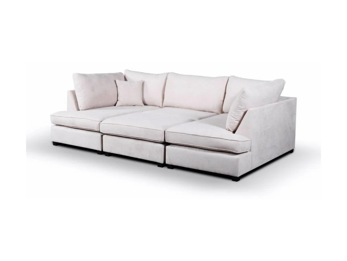 Carnaby Small U-Shape Sofa with Footstool