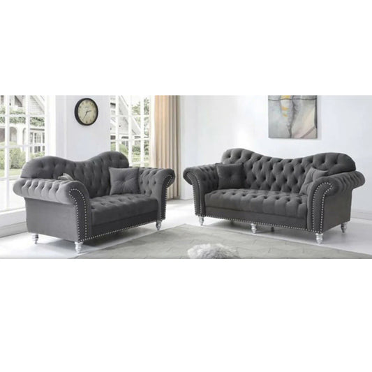 Elegance Chesterfield Italian 3+2 Sofa Set – Handcrafted Luxury