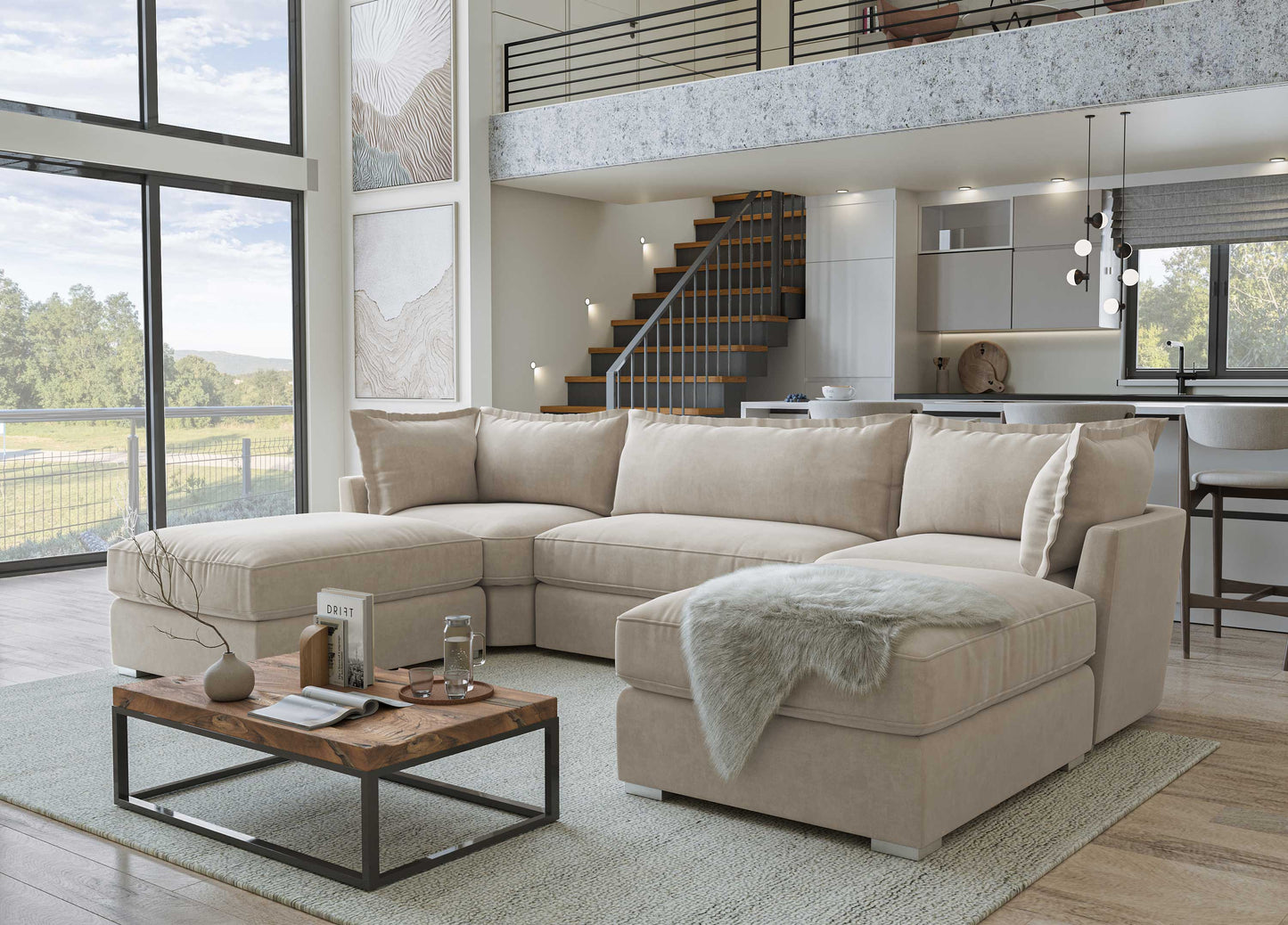Primrose U-Shape Corner Sofa – Second Nature