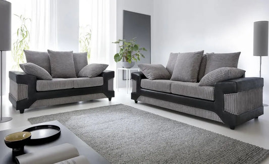 Dino 3 and 2 Seater Fabric Sofa Set