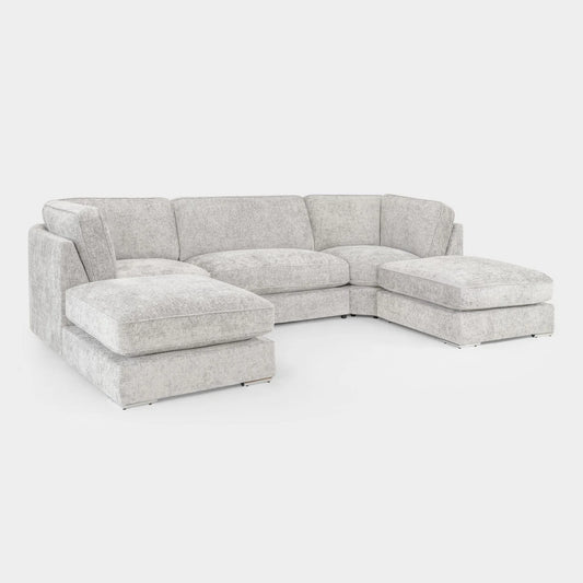 Esma Sofa Ivory U Shape Corner