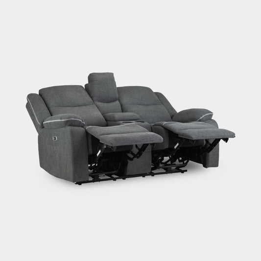 Harald Electric Recliner Sofa Grey 2 Seater