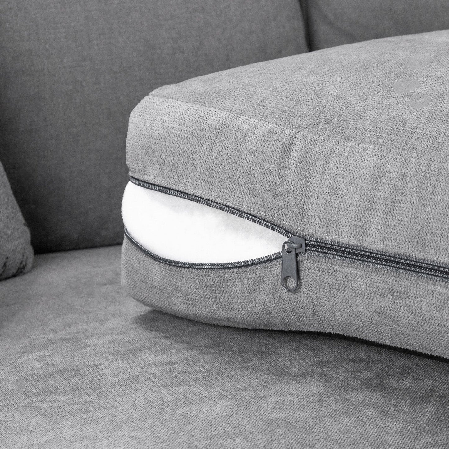 Verona Fullback Sofa Grey Large Corner
