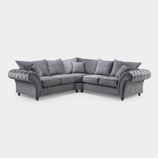 Windsor Fullback Sofa Grey Large Corner