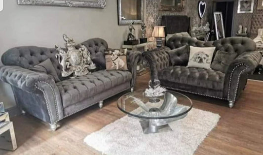 Elegance Chesterfield Italian 3+2 Sofa Set – Handcrafted Luxury