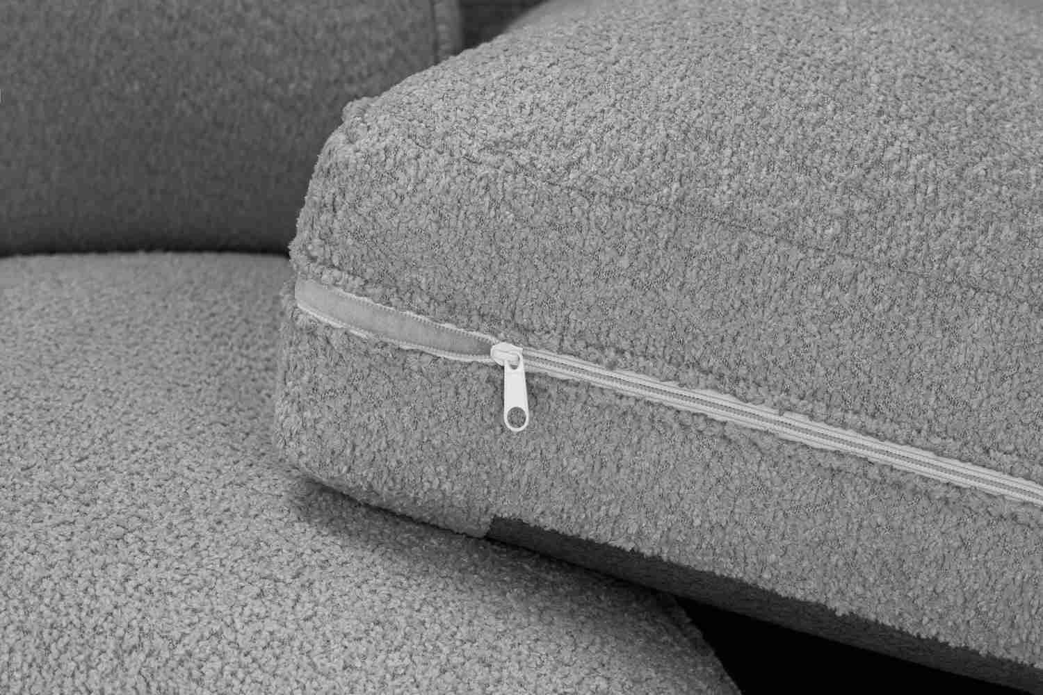 Inga Fullback Grey U Shape Corner Sofa
