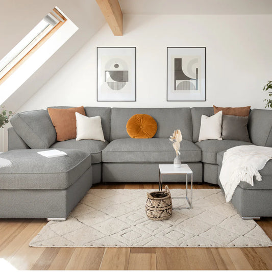 Inga Sofa Grey U Shape Corner