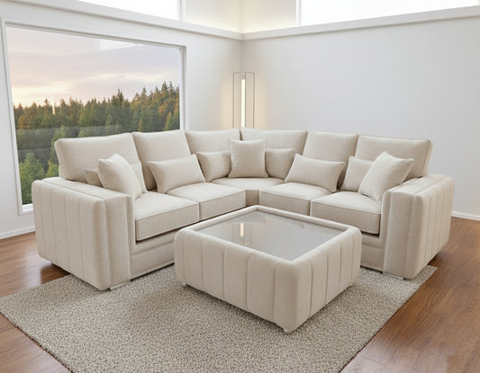 Malibu Corner Sofa with Coffee Table
