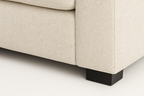 Kingston L-Shape Sectional Sofa – Cream Beige | Modern Minimalist Design