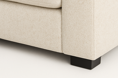 Kingston L-Shape Sectional Sofa – Cream Beige | Modern Minimalist Design