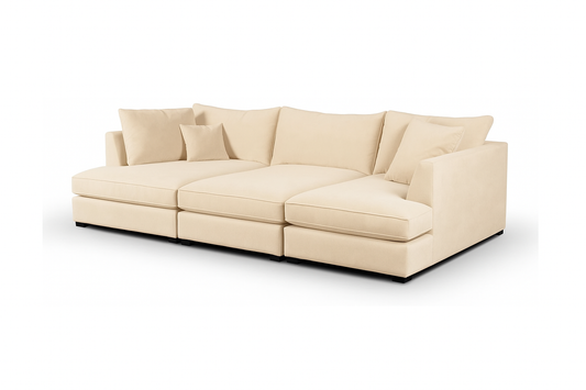 Carnaby Small U-Shape Sofa with Footstool
