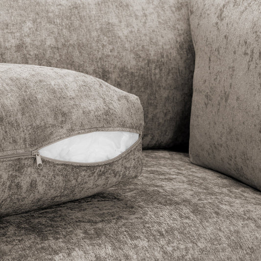 U Shape Sofa Full Back - Truffle