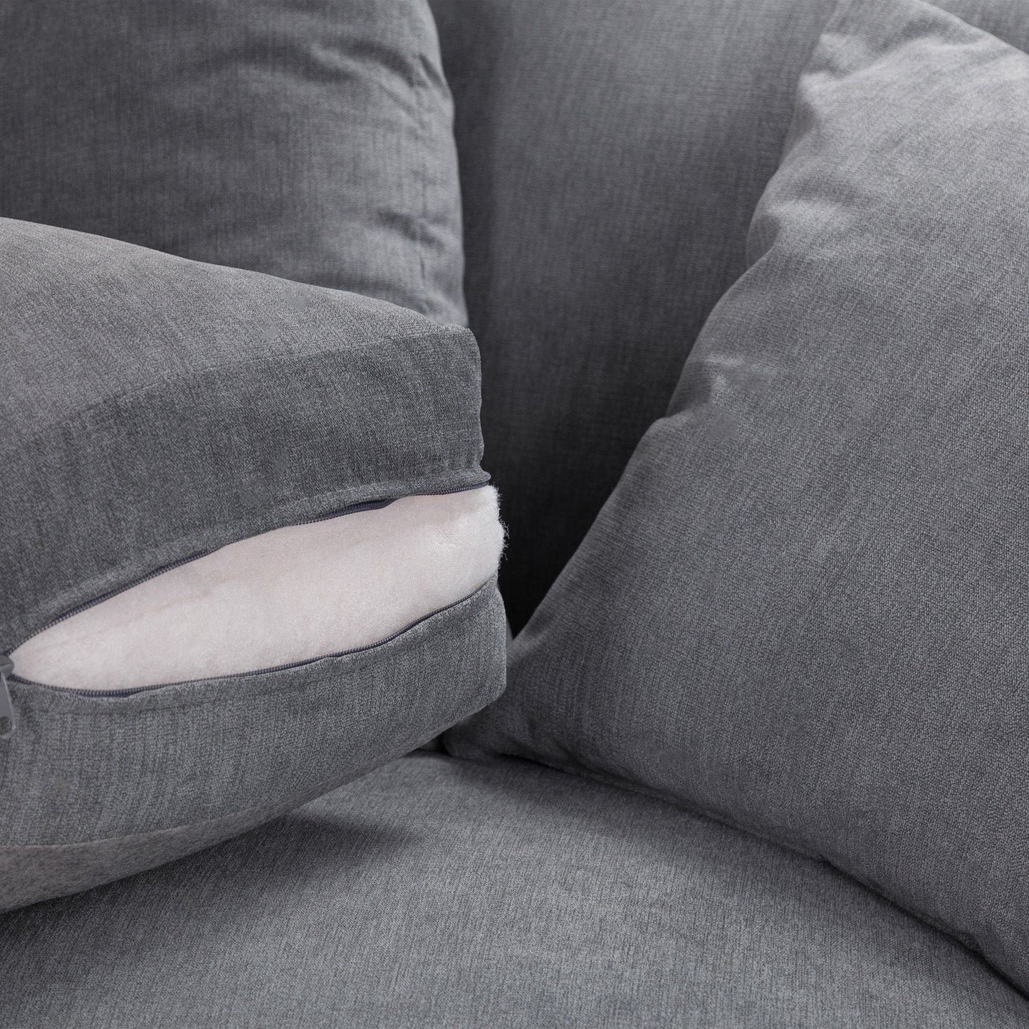 Windsor Fullback Sofa Grey Right Hand Facing Corner