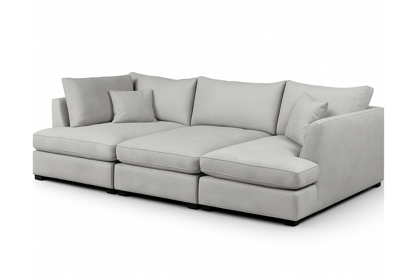 Carnaby Small U-Shape Sofa with Footstool