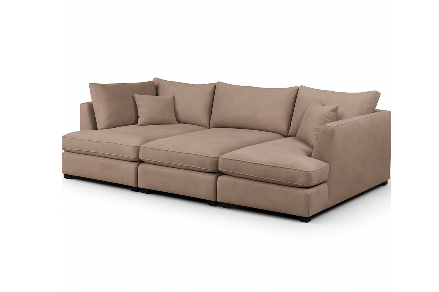 Carnaby Small U-Shape Sofa with Footstool