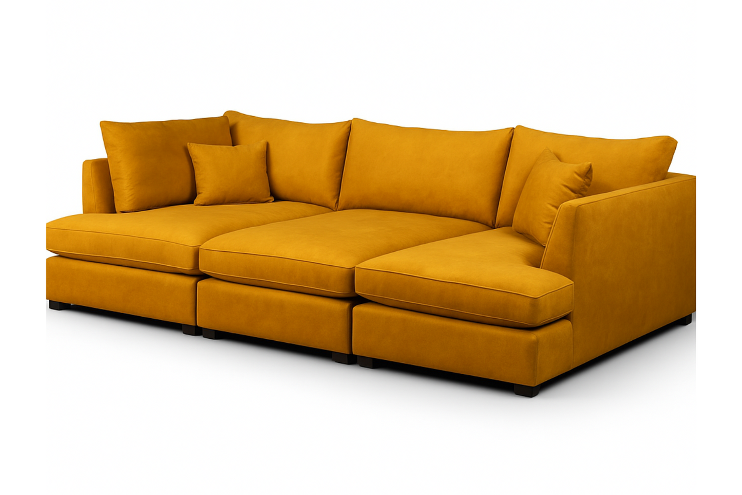 Carnaby Small U-Shape Sofa with Footstool