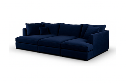 Carnaby Small U-Shape Sofa with Footstool