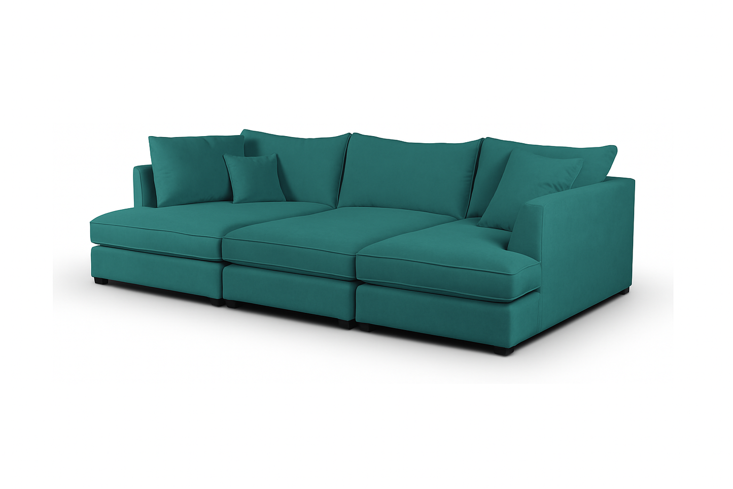 Carnaby Small U-Shape Sofa with Footstool